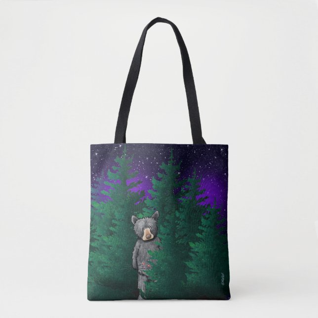 Bolsa Tote Urso Preto KiniArt (Frente)