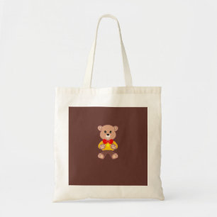 Bolsa Tote Urso Teddy com Gravata Borboleta Azul Espaçonave