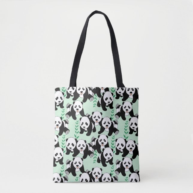 Bolsa Tote Ursos de panda gráficos (Frente)