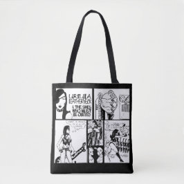 Bolsa Tote Ursula Leatherneck Punk Comic Strip Art