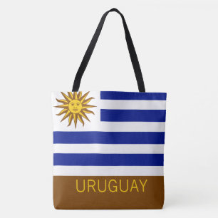 Bolsa Tote Uruguai Strike Flag Country Viagem Keepsaket