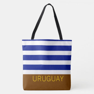 Bolsa Tote Uruguai Strike Flag Country Viagem Keepsaket