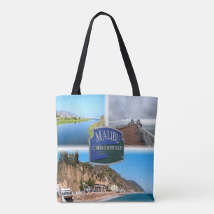 Bolsa Tote US Los Angeles - Malibu - Lagoa - Pier - praia