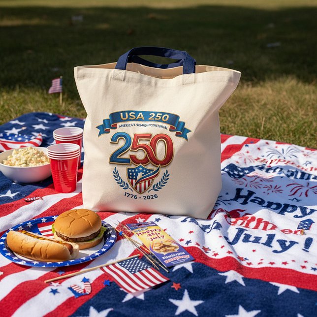 Bolsa Tote USA 250 celebration (Criador carregado)
