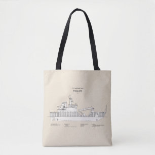 Bolsa Tote USCG Cutter Willow wlb- 202 - SBD