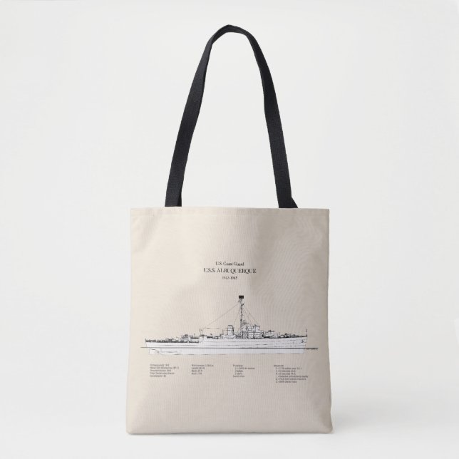 Bolsa Tote USCG USS Albuquerque PF- 7 - SBD (Frente)