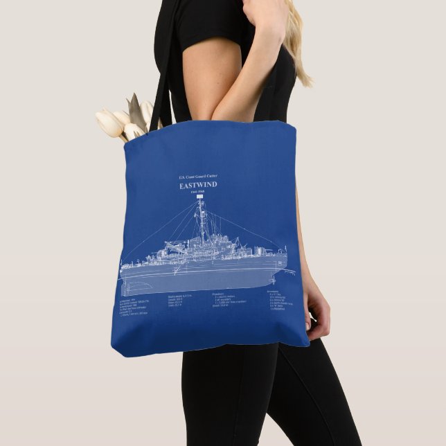 Bolsa Tote USCGC Eastwind wagb-279 - ABD (Close Up)