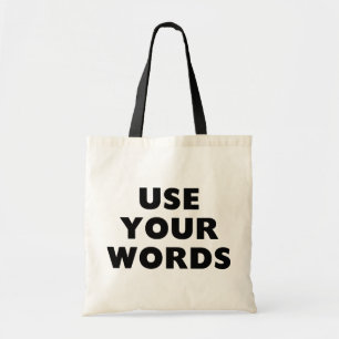 Bolsa Tote Use suas palavras