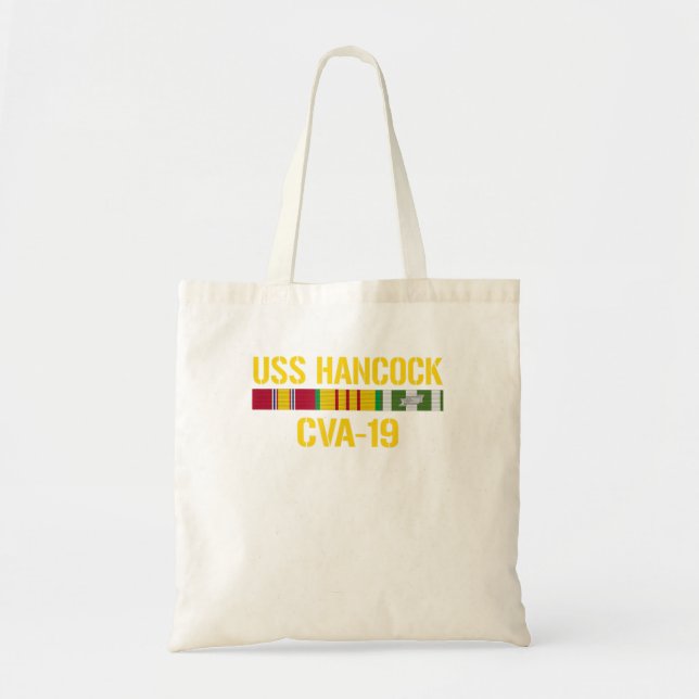 Bolsa Tote USS Hancock CVA19 Vietnam Veterano (Frente)