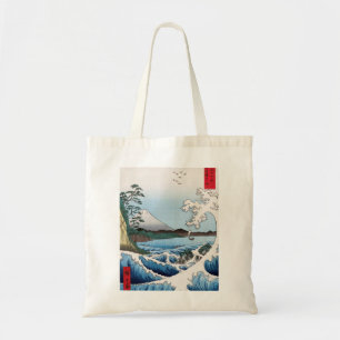 Bolsa Tote Utagawa Hiroshige - Mar ao largo de Satta, Provínc