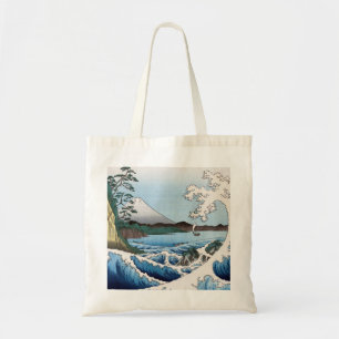 Bolsa Tote Utagawa Hiroshige - Mar ao largo de Satta, Provínc
