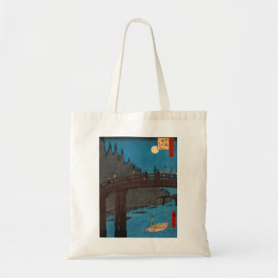 Bolsa Tote Utagawa Hiroshige - Ponte de Kyoto pela Lua