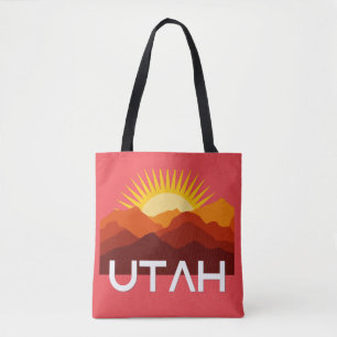 Bolsa Tote Utah Retro Vintage Desert Sunset