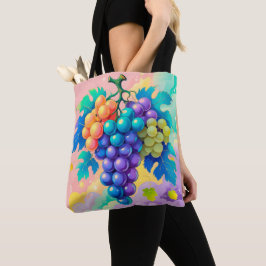 Bolsa Tote Uvas coloridas