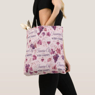 Bolsa Tote Uvas e Vinhas do País do Vinho de Traverse City