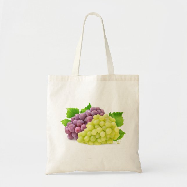 Bolsa Tote Uvas vermelhas e brancas (Frente)