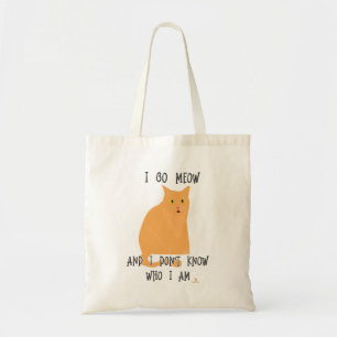 Bolsa Tote Vá Medir Cartoon Gato Engraçado Arte Engraçada