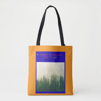 BOLSA TOTE 🌳 VÁ PARA ONDE OS GALHOS O LEVEM 🍃