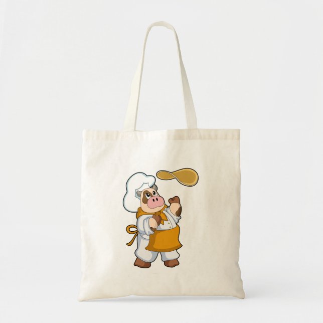 Bolsa Tote Vaca como cozinhar com Dough (Frente)