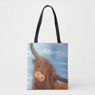 Bolsa Tote Vaca de Highland escocesa