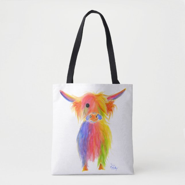 Bolsa Tote Vaca de Highland escocesa ' TOTTIE' Bag (Frente)