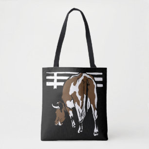 Bolsa Tote Vaca-de-madeira vitoriosa em saco