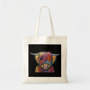 Bolsa Tote Vaca escocesa "BRaVEHEaRT 2" das montanhas por