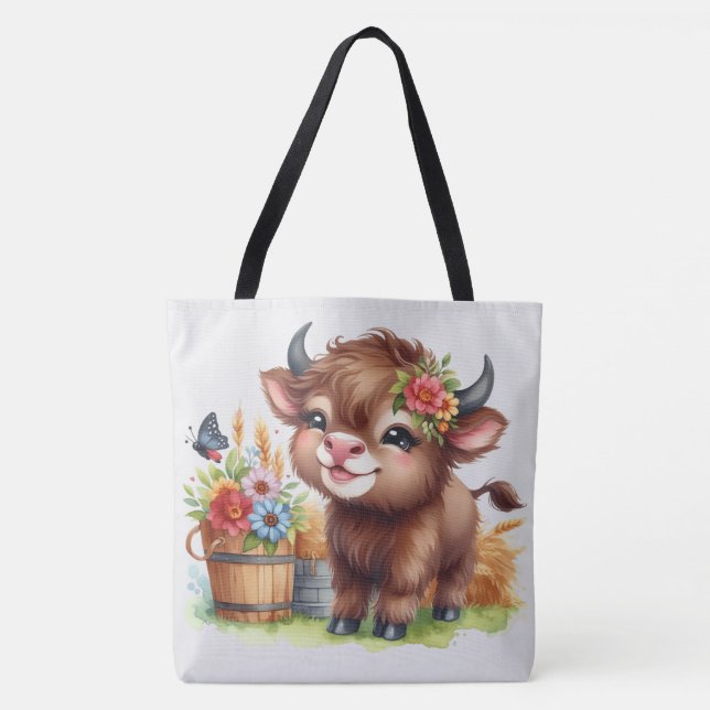 Bolsa Tote Vaca Fofa (Frente)