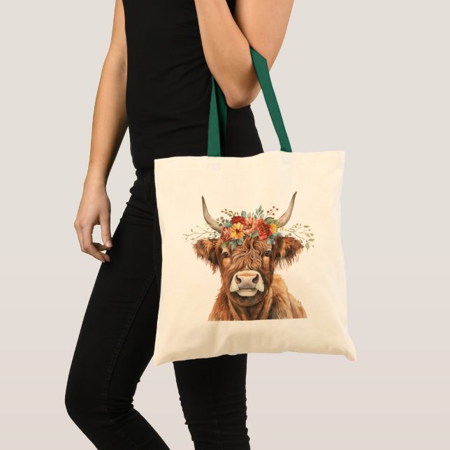 Bolsa Tote Vaca Highland (Frente (produto))