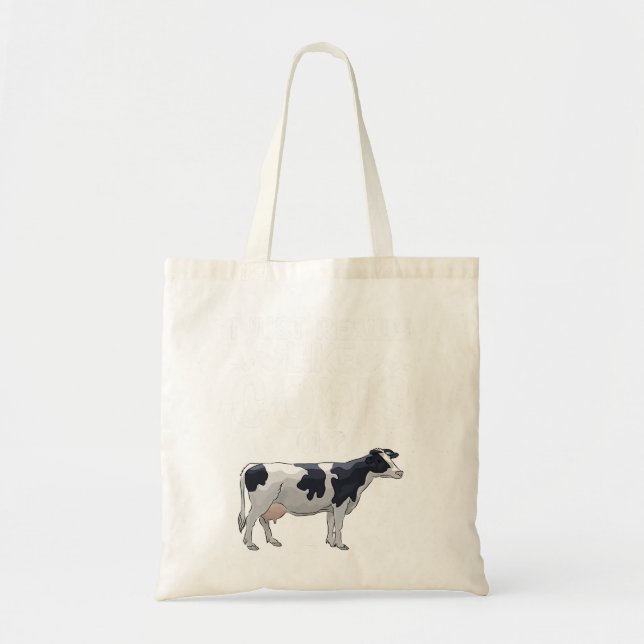 Bolsa Tote Vaca Mooey Mulheres Eu Gosto Muito De Vacas OK Vac (Frente)