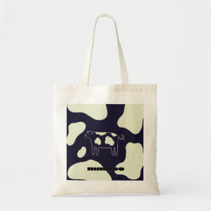Bolsa Tote Vaca preta e branca