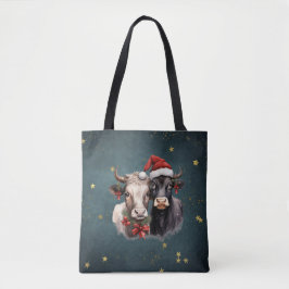 Bolsa Tote Vacas de Natal bonitas
