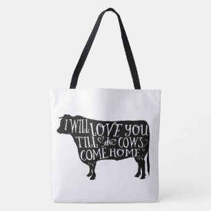 Bolsa Tote Vacas e porcos da casa da quinta