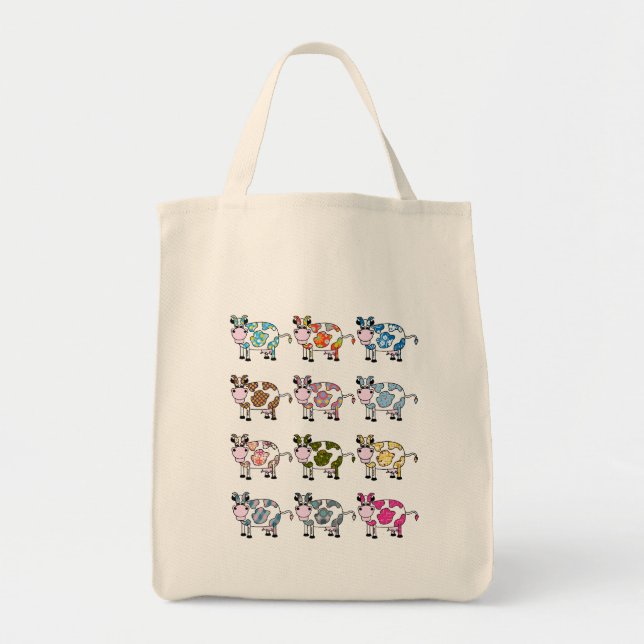 Bolsa Tote Vacas Funky (Frente)