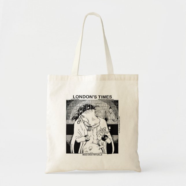 Bolsa Tote Vacas Malhadas De Nova Orleans Engraçado (Frente)