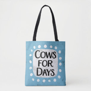 Bolsa Tote Vacas Para A Banheira De Dias