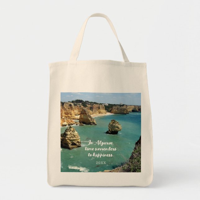 Bolsa Tote Vagas de praia em Algarve em Portugal (Frente)