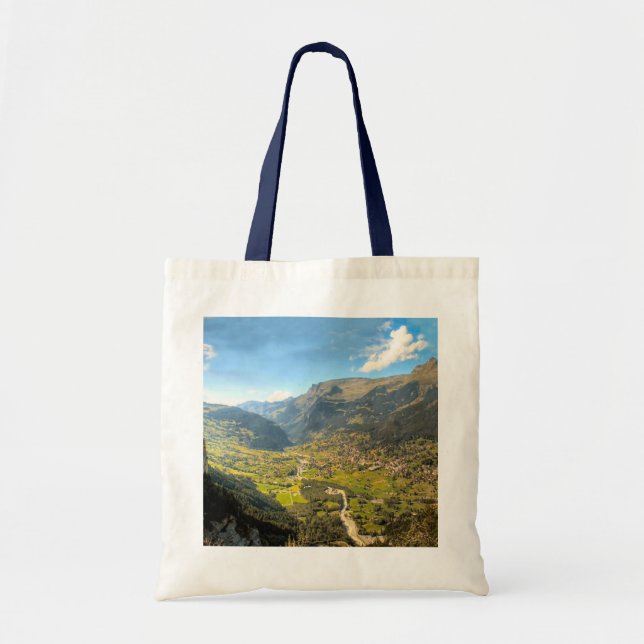 Bolsa Tote Vale alto nas montanhas (Frente)