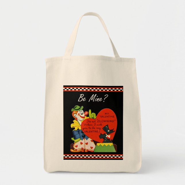 Bolsa Tote Valentine Not Clowning Around Scottish Terrier (Frente)