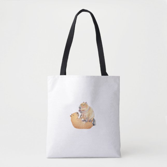 Bolsa Tote Valentine's Day special capibara edition (Frente)
