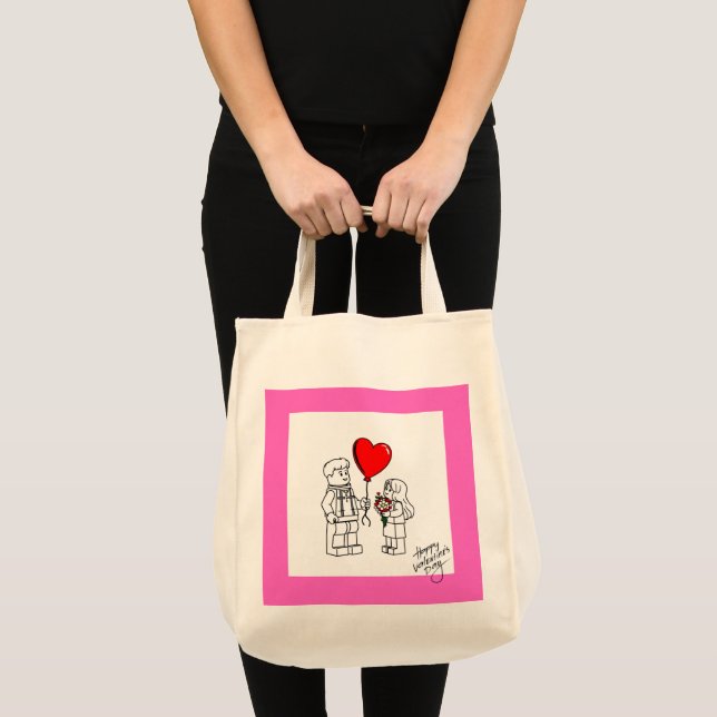Bolsa Tote Valentines Day Tote (Frente (produto))