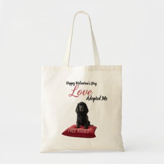 Bolsa Tote Valentine's Day Tote for the Adopted Dog Lover