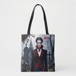 Bolsa Tote Vamire Romance Reader Birthday - Nome do Adicione
