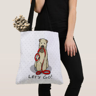 Bolsa Tote Vamos! Cão de Terrier de Walk Wheaten (batido em 1