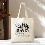Bolsa Tote Vamos de festa de solteira de vaquinha<br><div class="desc">Vamos tem festa de solteira de vaqueira rowdy que corresponde às bolsas da equipe. Para se meter em bolsas para a sua equipe,  pode ser um presente de favor.</div>