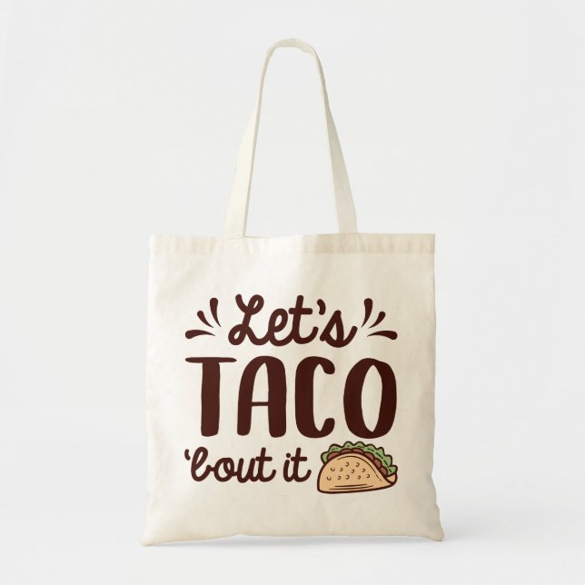 Bolsa Tote Vamos Falar de Taco (Frente)