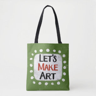 Bolsa Tote Vamos Fazer Saco de Arte