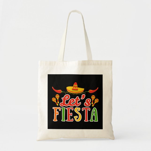 Bolsa Tote Vamos Festejar o Cinco de Mayo (Frente)