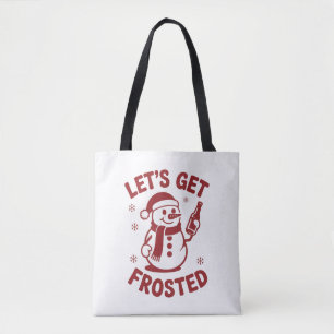 Bolsa Tote Vamos Ficar Gelados Boneco de Neve Cerveja Natal S
