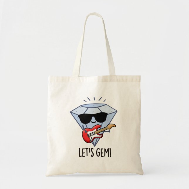Bolsa Tote Vamos Gem Funny Jewel Pun (Frente)